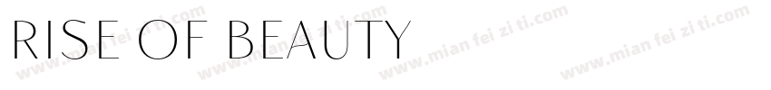 Rise of Beauty字体转换